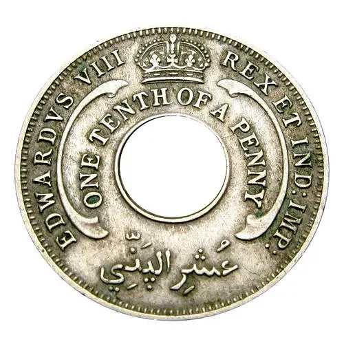 1/10 пенни 1936, без букв [Британская Западная Африка]