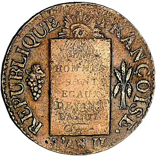 1 соль 1793, Дата: 1793 [Франция]