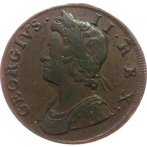 ½ пенни 1729-1739 [Великобритания]