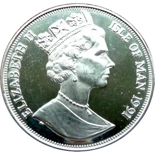 1 крона 1991, Кубок Америки, Сан-Диего 1992 [Остров Мэн]