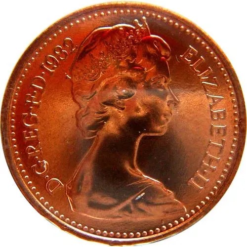 ½ пенни 1982-1984 [Великобритания]