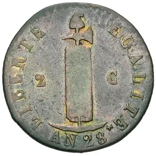 2 сантима 1828-1842 [Гаити]