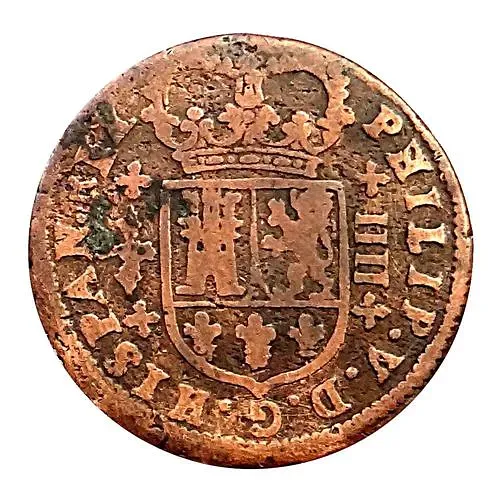 4 мараведи 1718-1720 [Испания]