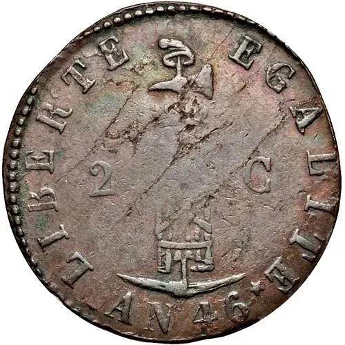 2 сантима 1849 [Гаити]