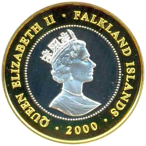 2 фунта 2000, 100 лет со дня рождения Королевы-матери [Фолклендские острова]