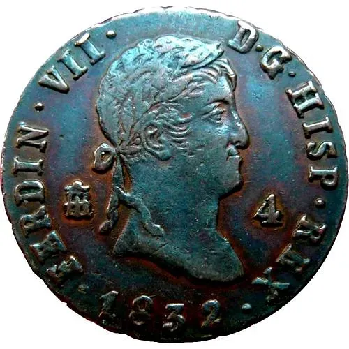 4 мараведи 1816-1833 [Испания]