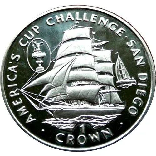 1 крона 1995, Кубок Америки, Сан-Диего [Остров Мэн]