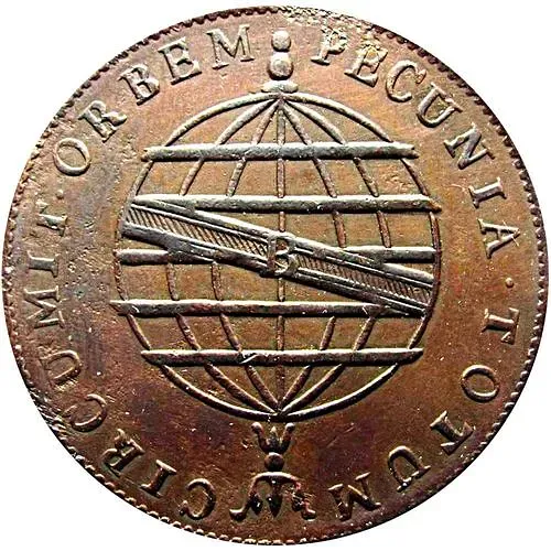 80 рейсов 1818, Медь /коричневый цвет/ [Бразилия]