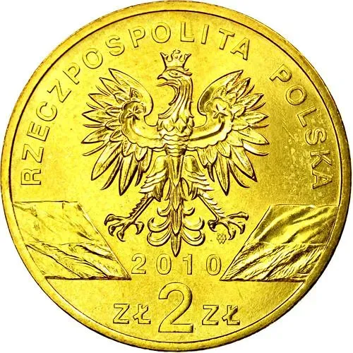 2 злотых 2010, летучая мышь [Польша]