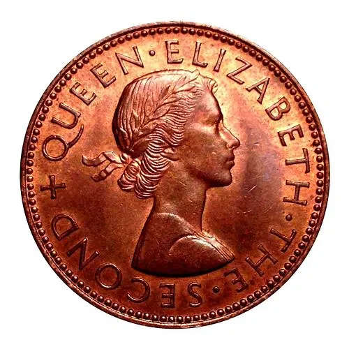 1/2 пенни 1956 [Новая Зеландия]