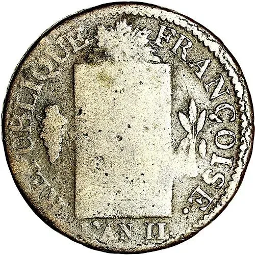 1 соль 1793, Дата: L'AN II [Франция]