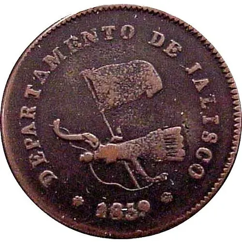 ¼ реала 1858-1860 [Мексика]