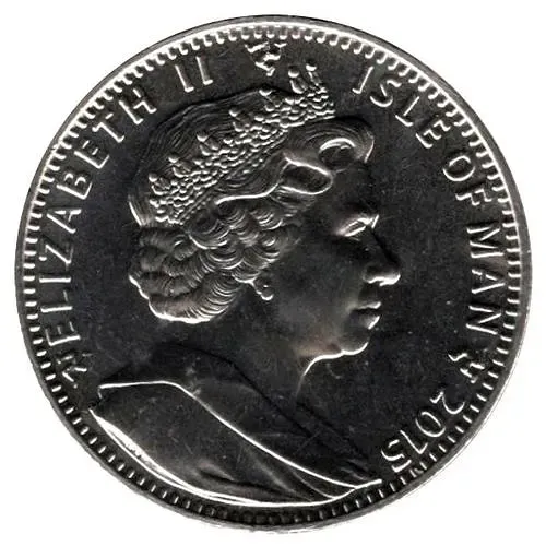 1 крона 2015, Елизавета II - самый долгоправящий монарх [Остров Мэн]