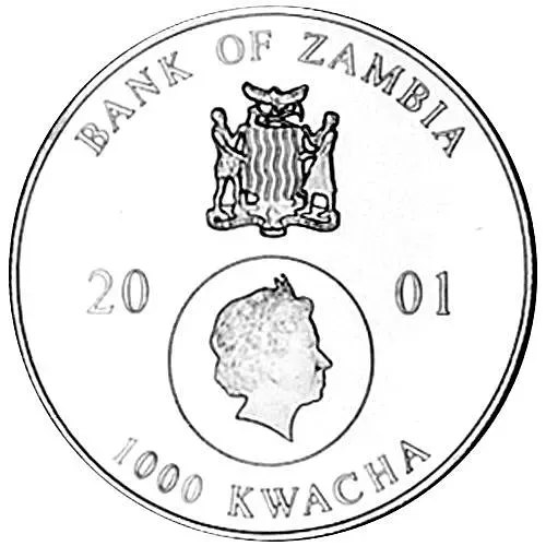 1000 квач 2001, Покровители океана - Морской конёк [Замбия]