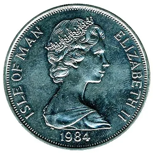 1 Crown 1984, 30th Commonwealth Parliamentary Conference - 2 Portraits [Isle of Man]