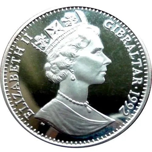 1 крона 1992, 150 лет Уставу Гибралтара [Гибралтар]