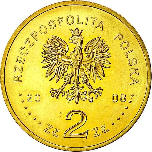 2 злотых 2008, 400 лет поселениям в Америке [Польша]