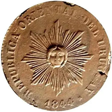 40 сентимо 1844, Женское солнце [Уругвай]