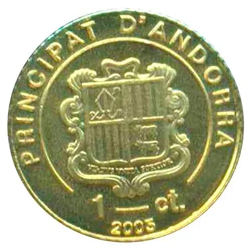 1 сантим 2005, Смерть Иоанна Павла II [Андорра]