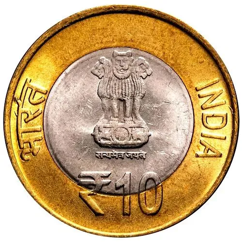 10 рупий 2012, 60 лет Парламенту Индии [Индия]