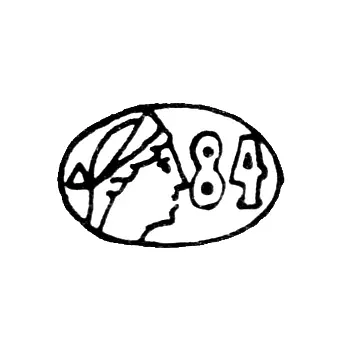 Assay Mark "84" Woman in Kokoshnik