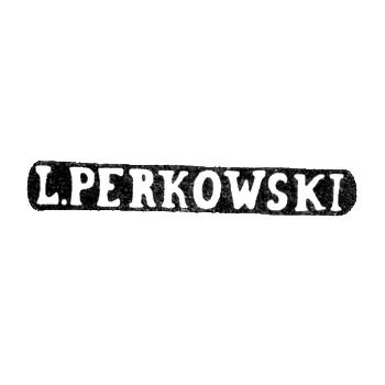 Клеймо мастера Перковский Л. - Вильно - инициалы "L.PERKOWSKI" - 1895-1908 гг.