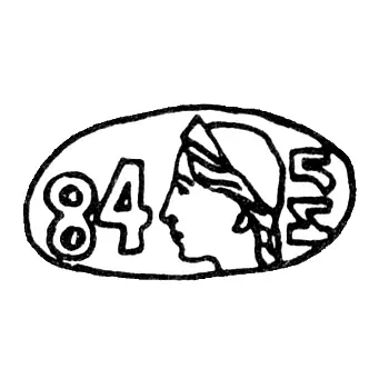 Клеймо окружных пробирных управлений 1899-1908 гг. - И.С. Лебедкин