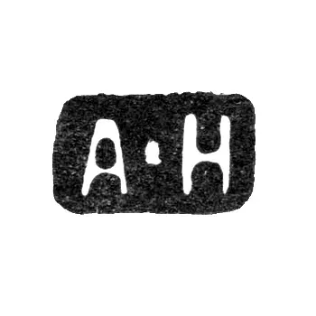 Maker's Mark of August Fredrik Hollming (Hollming August Fredrik) - Leningrad - initials "A-H"