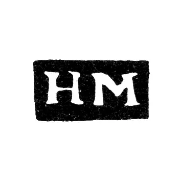 Клеймо мастера Мотохов Николай Григорьев - Великий Устюг - инициалы "НМ" - 1835-1864 гг.