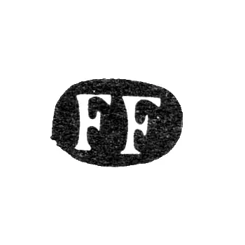 Maker's Mark of Fresen Fredrik Achates - Leningrad - initials "FF"