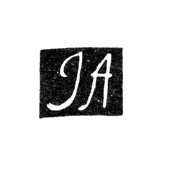 Клеймо мастера Адалаускас И. (Adalauskas I.) - Вильно - инициалы "JA" - 1806 г.