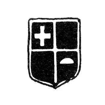 City Hallmark of Kostroma 1851-1874 "Cross and Crescent in a Shield Divided into Four Parts"