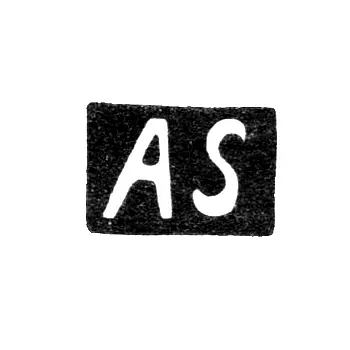 Master's Mark of Anton Shmel (Smel Anton) - Vilnius - Initials "AS" - 1695-1728