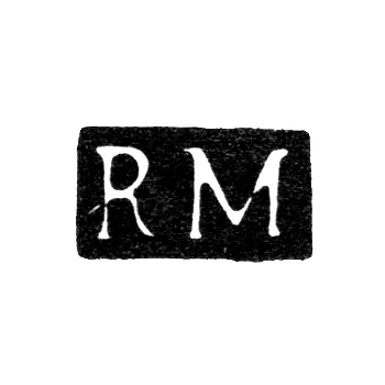Master's Mark of Richard Müller - Riga - Initials "RM" - 1873-1897