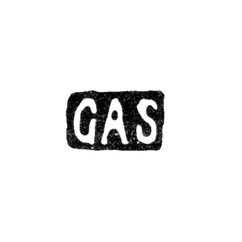 Клеймо мастера Зольман Густав Александр - Ленинград - инициалы "GAS"