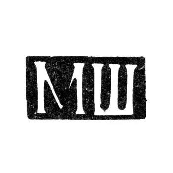 Master's Mark of Mikhail Dmitrievich Shein - Moscow - initials "MS" - 1867-1868