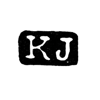 Master's Mark of Karl Jarvelainen - St. Petersburg - Initials "KJ"