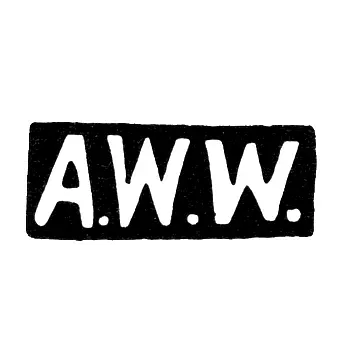 Master's Mark of Andrey Vilgelmovich Vekman - Moscow - initials "A.W.W." - 1870-1880