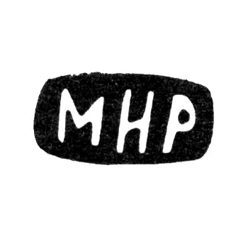 Maker's Mark of Mikhail Ivanov Rukavishnikov - Village of Derbilki - initials "MIR" - 1898