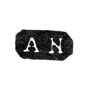 Master's Mark of Nevalainen Anders Johan - Leningrad - Initials "AN"