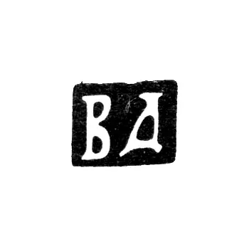 Master's Mark of Dmitriev Vasily - Moscow - initials "VD" - 1871-1886