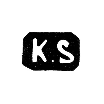 Maker's Mark of Selenius Karl Ivanovich - Leningrad - initials "K.S"