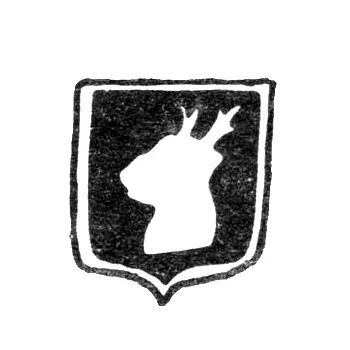 Jelgava (Mitau) City Hallmark 1855-1895 "Deer's Head"