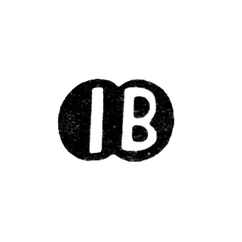 Master's Mark of Ieremii Stefanovich Biletsky - Kiev - Initials "IB" - 1719-1768