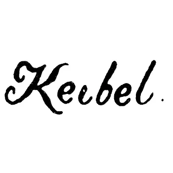 Master's Mark of Keibel Otto Samuel - Leningrad - initials "Keibel"