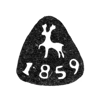 City Hallmark Gorky (Nizhny Novgorod) 1859 "Stag Walking to the Left"