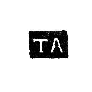 Master's Mark of Ananin Timofey - Vladimir - initials "TA" - 1853-1863