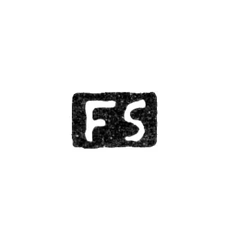 Maker's Mark of Friedrich Edvard Suchich - Leningrad - initials "FS"
