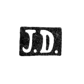 Master's Mark of Danishevsky I. (Danisevski I.) - Vilna - initials "J.D." - 1844-1893