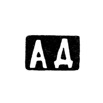 Клеймо мастера Домнин Александр Васильев - с. Красное - инициалы "АД" - 1898 г.